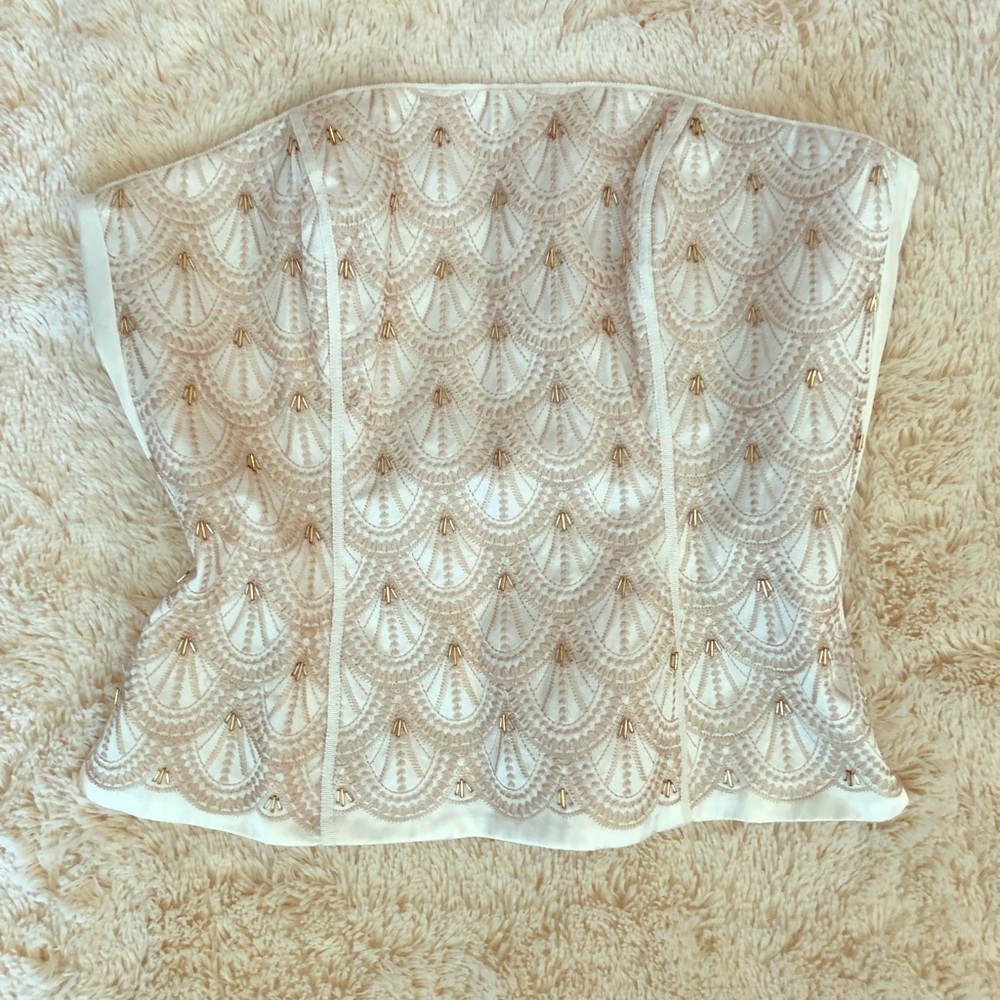 White House Black Market - Beaded Bustier size 6